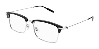 Montblanc MB0318OA men Silver Round Eyeglasses