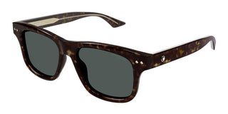 Montblanc MB0319S men Havana Squared Sunglasses