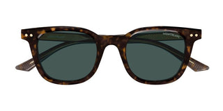 Montblanc MB0320S men Havana Round Sunglasses