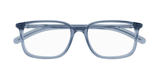 Montblanc MB0328O men Blue Squared Eyeglasses