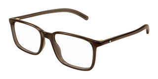 Montblanc MB0328O men Brown Squared Eyeglasses