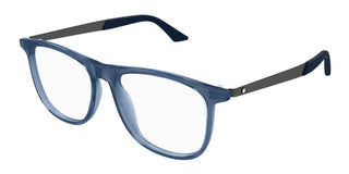 Montblanc MB0332O men Blue Squared Eyeglasses