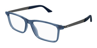 Montblanc MB0333O men Blue Squared Eyeglasses