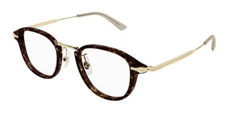 Montblanc MB0336O men Havana Round Eyeglasses