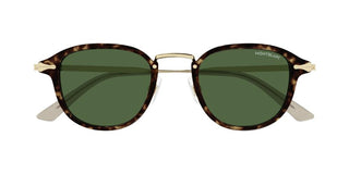 Montblanc MB0336S men Gold Pantos Sunglasses