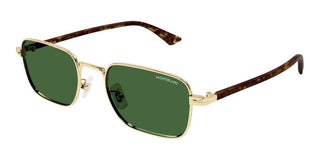 Montblanc MB0339S men Gold Squared Sunglasses