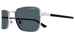 Montblanc MB0339S men Silver Squared Sunglasses