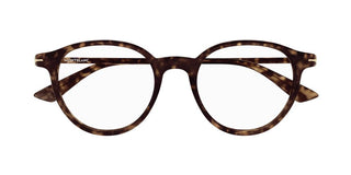 Montblanc MB0340O men Havana Round Eyeglasses