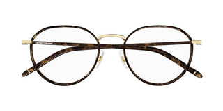 Montblanc MB0342OA men Havana Round Eyeglasses