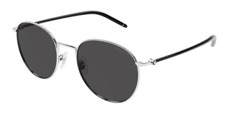 Montblanc MB0343SA men Black Round Sunglasses