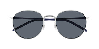 Montblanc MB0343SA men Blue Round Sunglasses