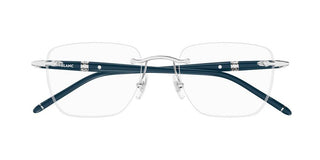 Montblanc MB0346O men Blue Squared Eyeglasses