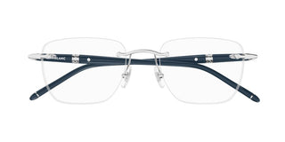 Montblanc MB0346O men Blue Squared Eyeglasses