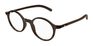 Montblanc MB0350O men Brown Round Eyeglasses