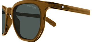 Montblanc Mb0352s Men Brown Squared Sunglasses