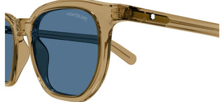 Montblanc Mb0352s Men Brown Squared Sunglasses