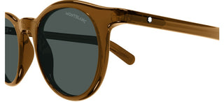 Montblanc Mb0353s Men Brown Pantos Sunglasses