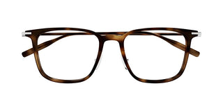 Montblanc MB0354O men Havana Squared Eyeglasses