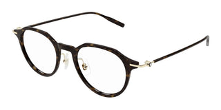 Montblanc MB0355O men Havana Pantos Eyeglasses