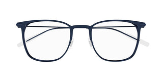 Montblanc MB0356O men Blue Geometric Eyeglasses