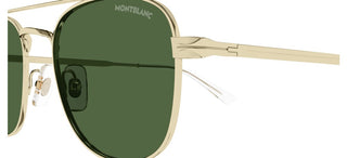 Montblanc Mb0363s Men Gold Pilot Sunglasses