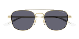 Montblanc Mb0363s Men Gold Pilot Sunglasses