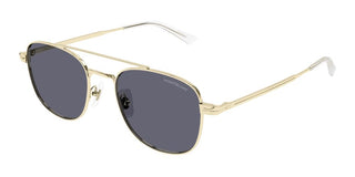 Montblanc Mb0363s Men Gold Pilot Sunglasses