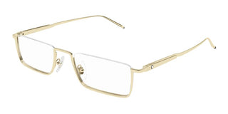 Montblanc MB0370O men Gold Rectangle Eyeglasses