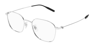 Montblanc MB0371OA men Silver Geometric Eyeglasses