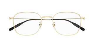 Montblanc MB0371OA men Gold Geometric Eyeglasses