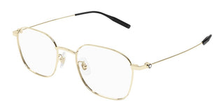 Montblanc MB0371OA men Gold Geometric Eyeglasses