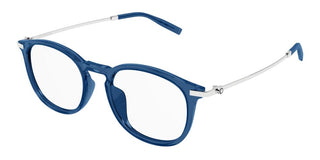 Montblanc MB0375O men Blue Round Eyeglasses