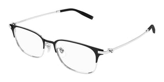 Montblanc MB0377OJ men Silver Squared Eyeglasses