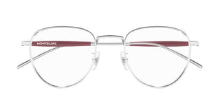 Montblanc MB0410O men Silver Butterfly Eyeglasses