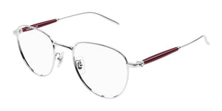 Montblanc MB0410O men Silver Butterfly Eyeglasses