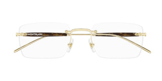 Montblanc MB0411O men Gold Squared Eyeglasses