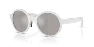 Moncler Me4001 Unisex Silver Round Sunglasses