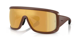 Moncler ME8003 unisex Brown Shield Sunglasses