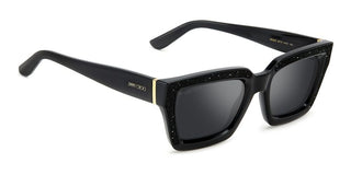 Jimmy Choo MEGS/S women Black Squared Sunglasses