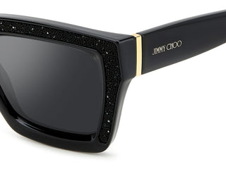 Jimmy Choo MEGS/S women Black Squared Sunglasses