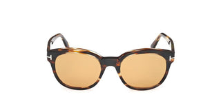 Tom Ford MERT FT1180 unisex Havana Round Sunglasses