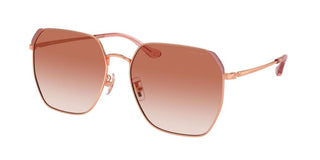 Coach MOD. 7165D women Rose gold Geometric Sunglasses