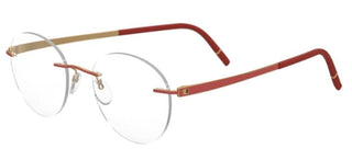 Silhouette MOMENTUM 5529/EP unisex Red Round Eyeglasses