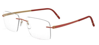 Silhouette MOMENTUM 5529/FF men Red Geometric Eyeglasses