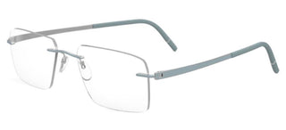 Silhouette MOMENTUM 5529/FF men Blue Geometric Eyeglasses