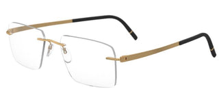 Silhouette MOMENTUM 5529/FF men Gold Geometric Eyeglasses