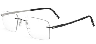 Silhouette MOMENTUM 5529/FF men Black Geometric Eyeglasses