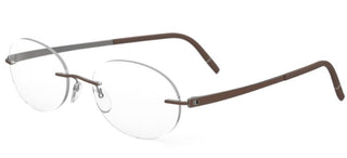 Silhouette MOMENTUM 5529/GA unisex Brown Round Eyeglasses