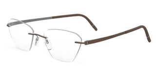 Silhouette MOMENTUM 5529/HS unisex Brown Cat Eye Eyeglasses