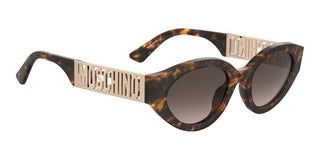 Moschino MOS160/S women Havana Oval Sunglasses